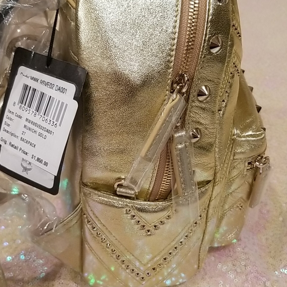 MCM Munich Gold Backpack - Picture 5 of 8